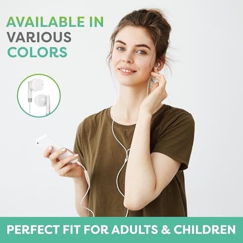 Deal Maniac Paquete de 50 Auriculares con Cable Multicolor - Imagen 8