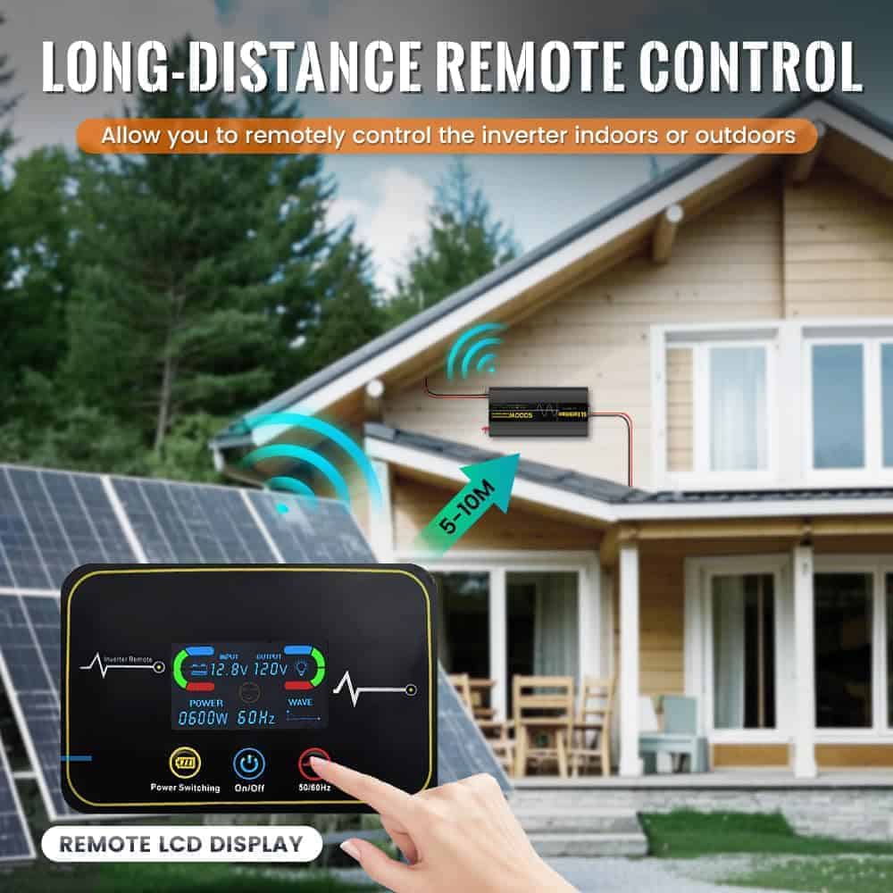 Inversor de Corriente de Onda Senoidal Pura -Negro - Imagen 5