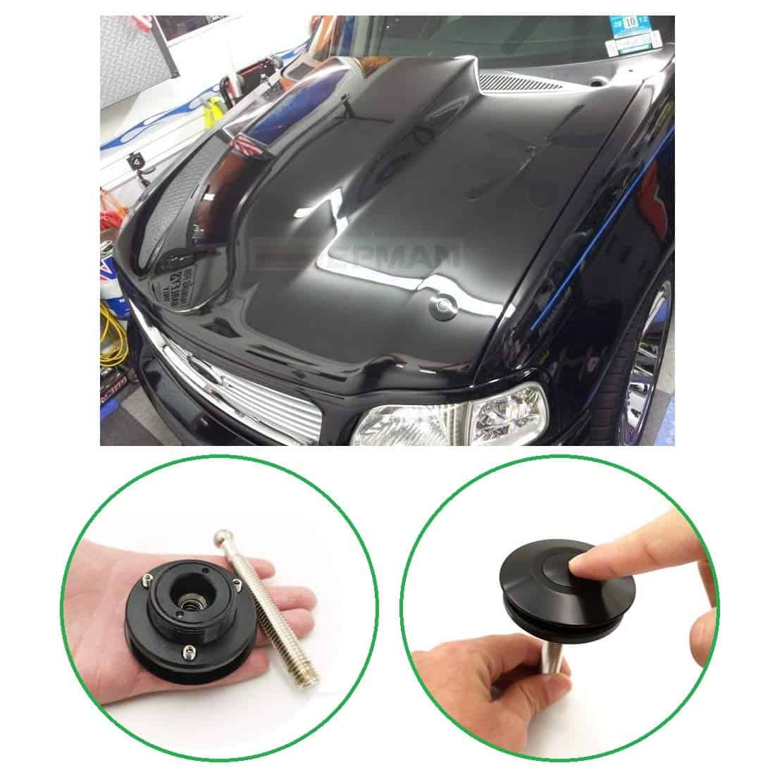 ANJOSHI 2Pack Push Button Quick Latch Universal 2.44in/62mm - Imagen 5