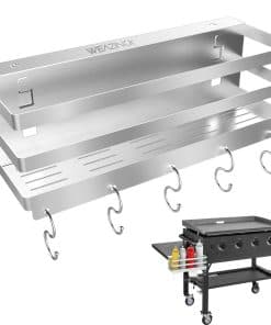 Organizador de Acero Inoxidable para Parrilla Blackstone de