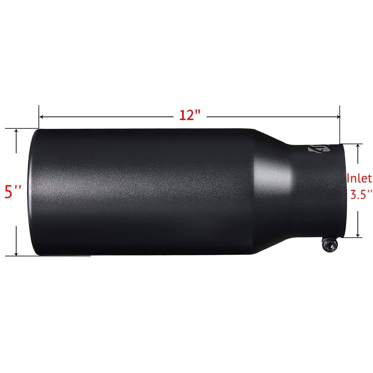 Punta de escape negra - Diseño de perno de -Negro - Imagen 3