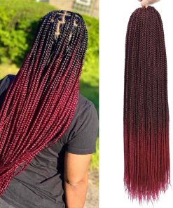 Cabello Crochet de Trenza en Caja 24 Pulgadas 7 Paquetes