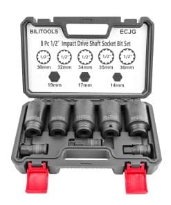 Juego de Llaves de Vaso Profundas para Tuerca de Eje de 12