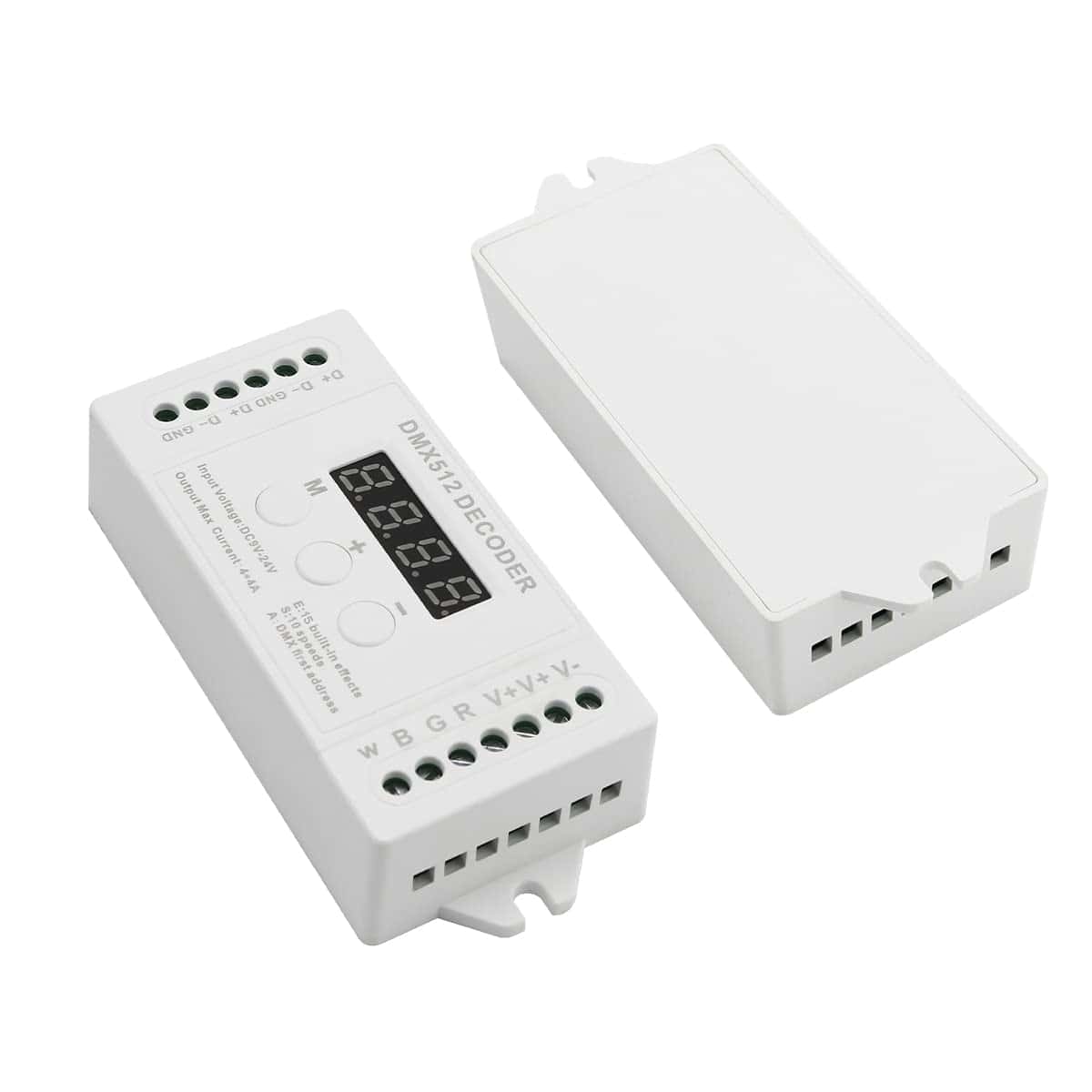 AKEPO Mini 4CH DMX Decodificador de Pantalla Digital,