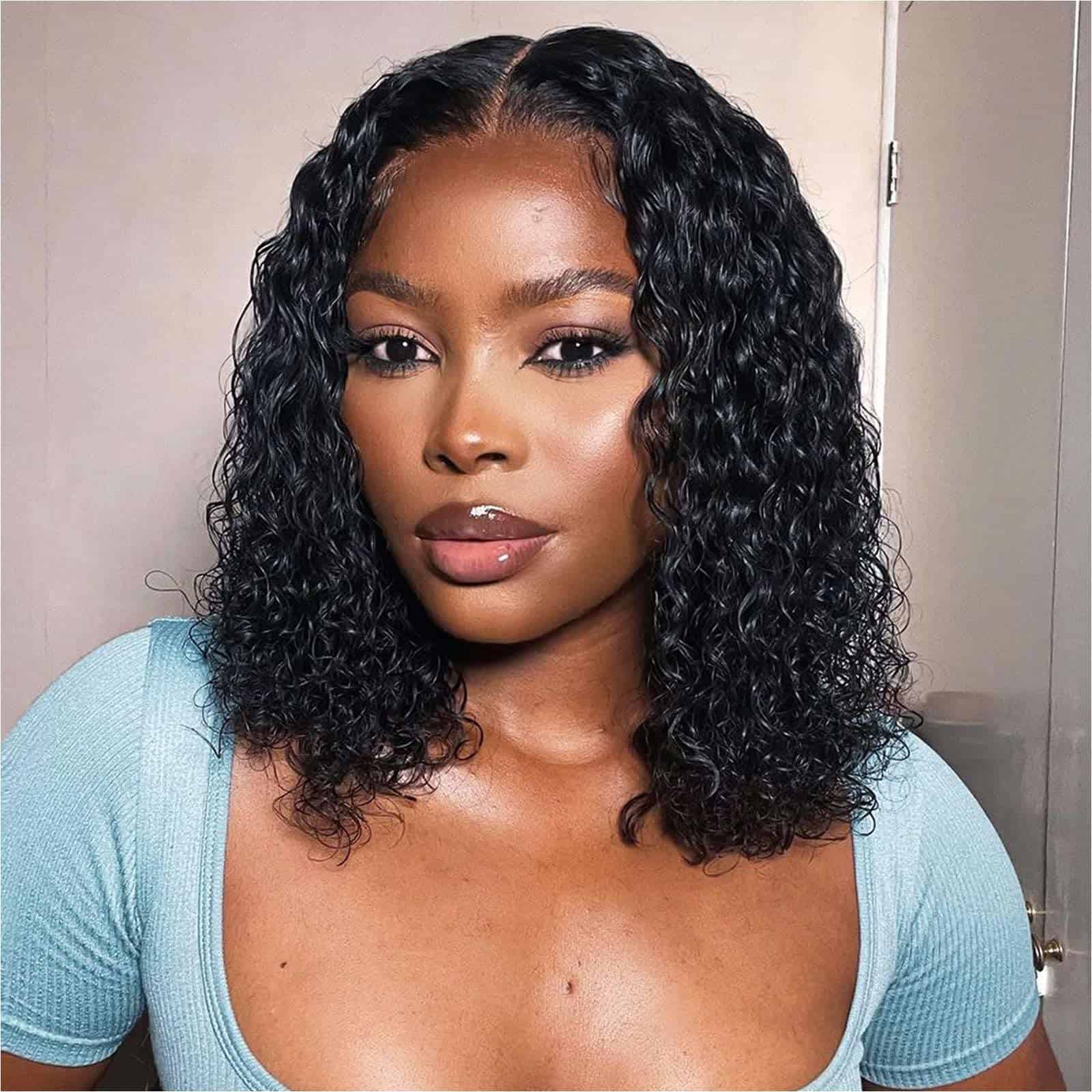 Pelucas Rizadas de Cabello Humano Hihmarm 13x4 HD Onda