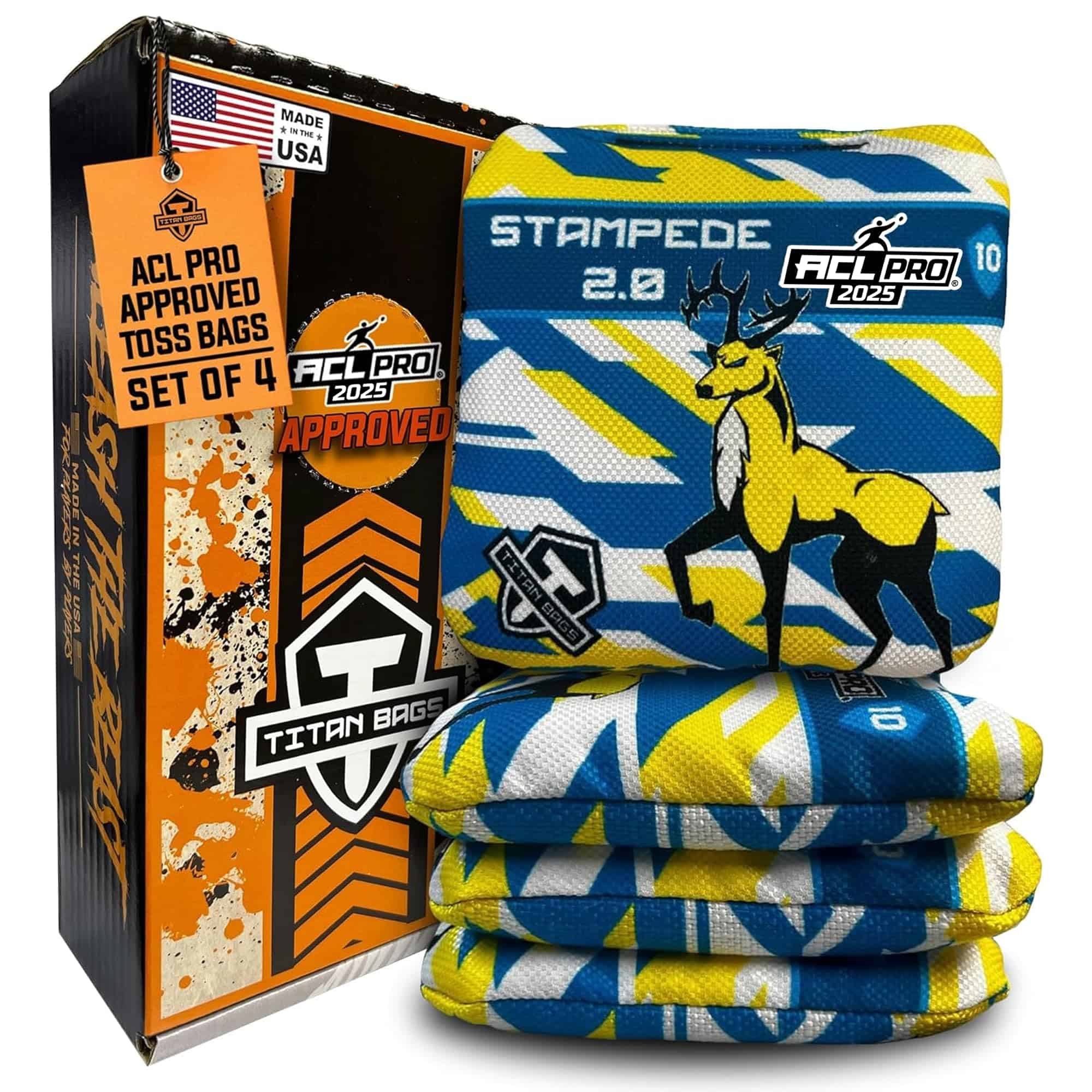 Titan Bags Stampede 2.0 Cornhole Bags - ACL PRO Aprobadas