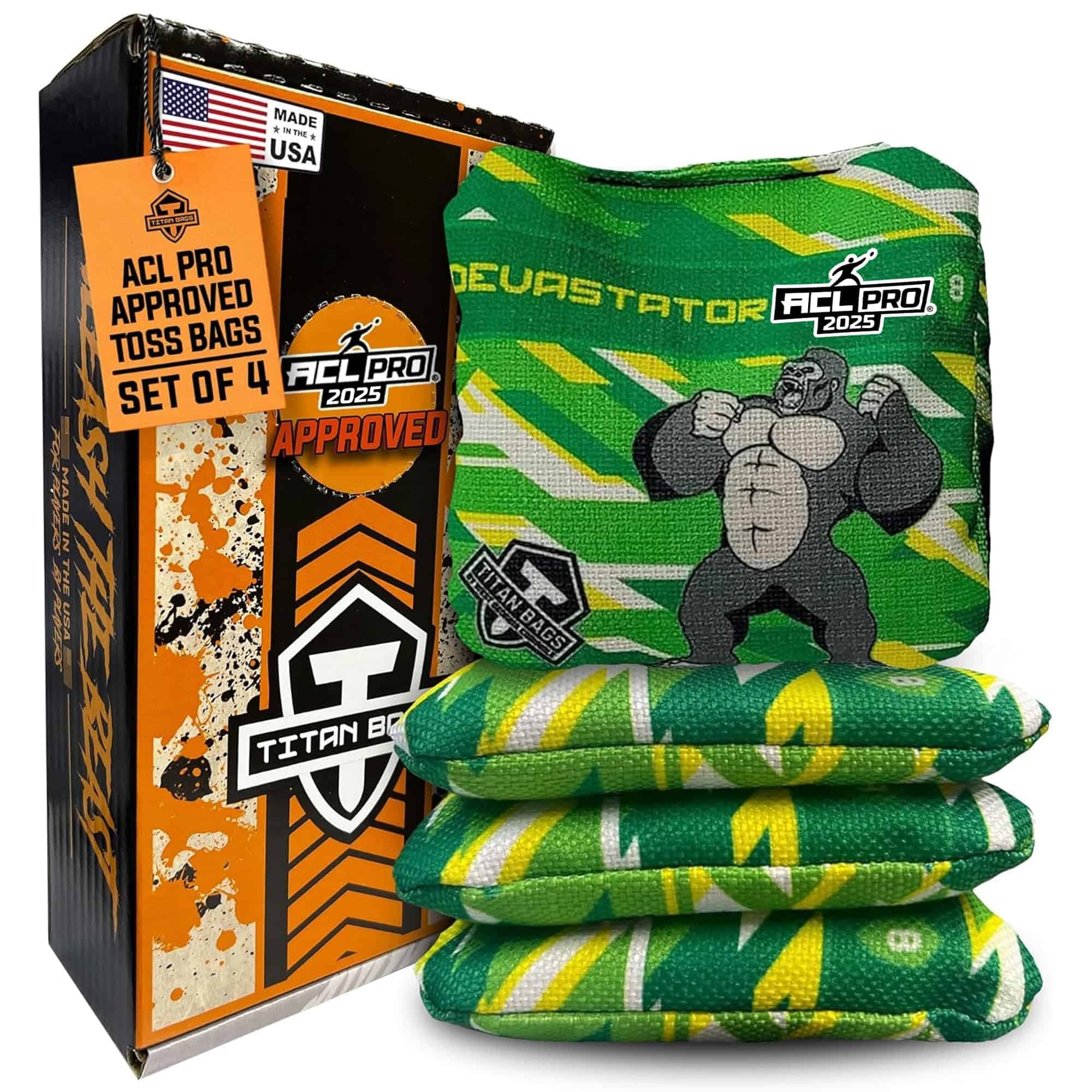Titan Bags Devastator Bolsas de Cornhole - 6" x 6" ACL PRO