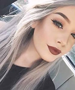 Pelucas Frontales de Encaje de Color Gris Plateado AFBeauty