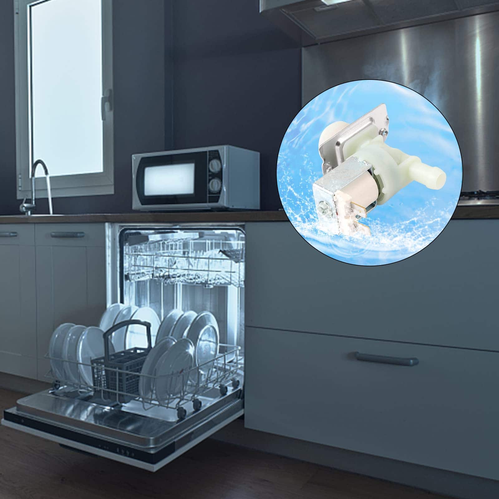 Válvula de entrada de agua del lavavajillas ELIUNG - Imagen 7