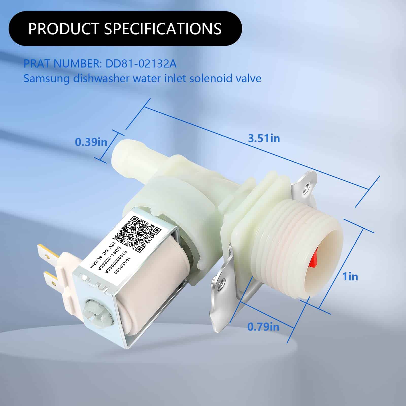 Válvula de entrada de agua del lavavajillas ELIUNG - Imagen 3