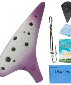 Ocarina DHwebWLP de 12 Agujeros, Ocarina de Cerámica Alto C