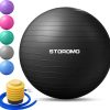 Pelota de Ejercicio STOROMO, Pelota de Yoga -Negro