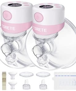 Extractor de leche TSRETE, Doble -Rosa