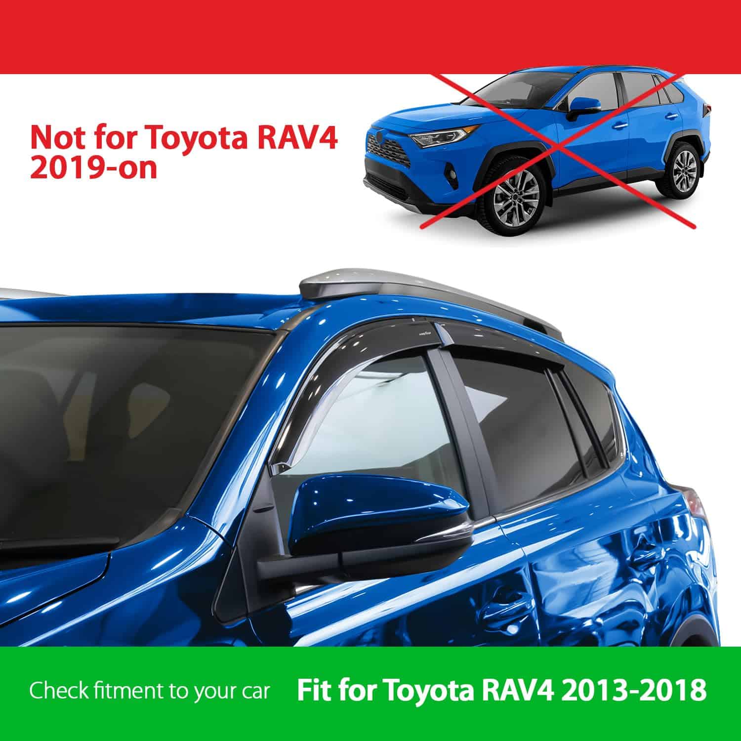Deflectores de ventanas laterales irrompibles -Humo Premium - Imagen 4