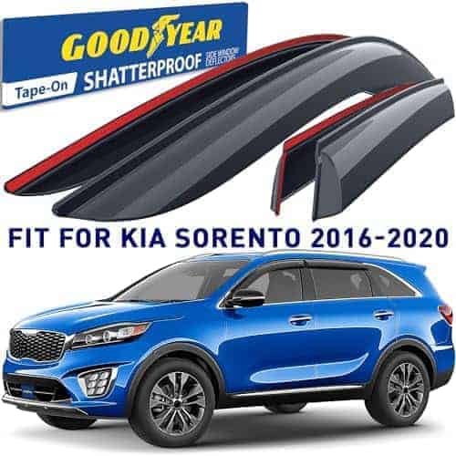 Deflectores de ventanas laterales irrompibles -Humo Premium - Imagen 3