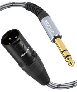 Cable JOLGOO de 1/4 de pulgada TRS a XLR Macho, Balanceado