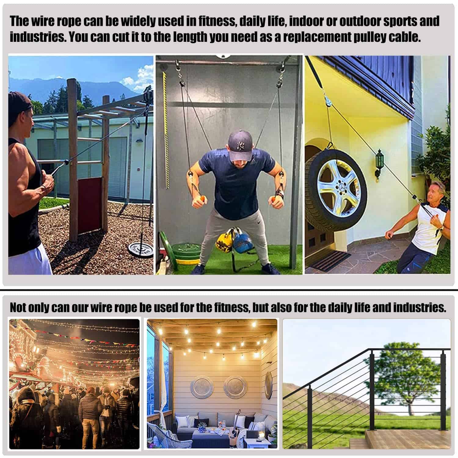 Cable de Polea de Fitness, Cables de Repuesto para Máquinas - Imagen 7