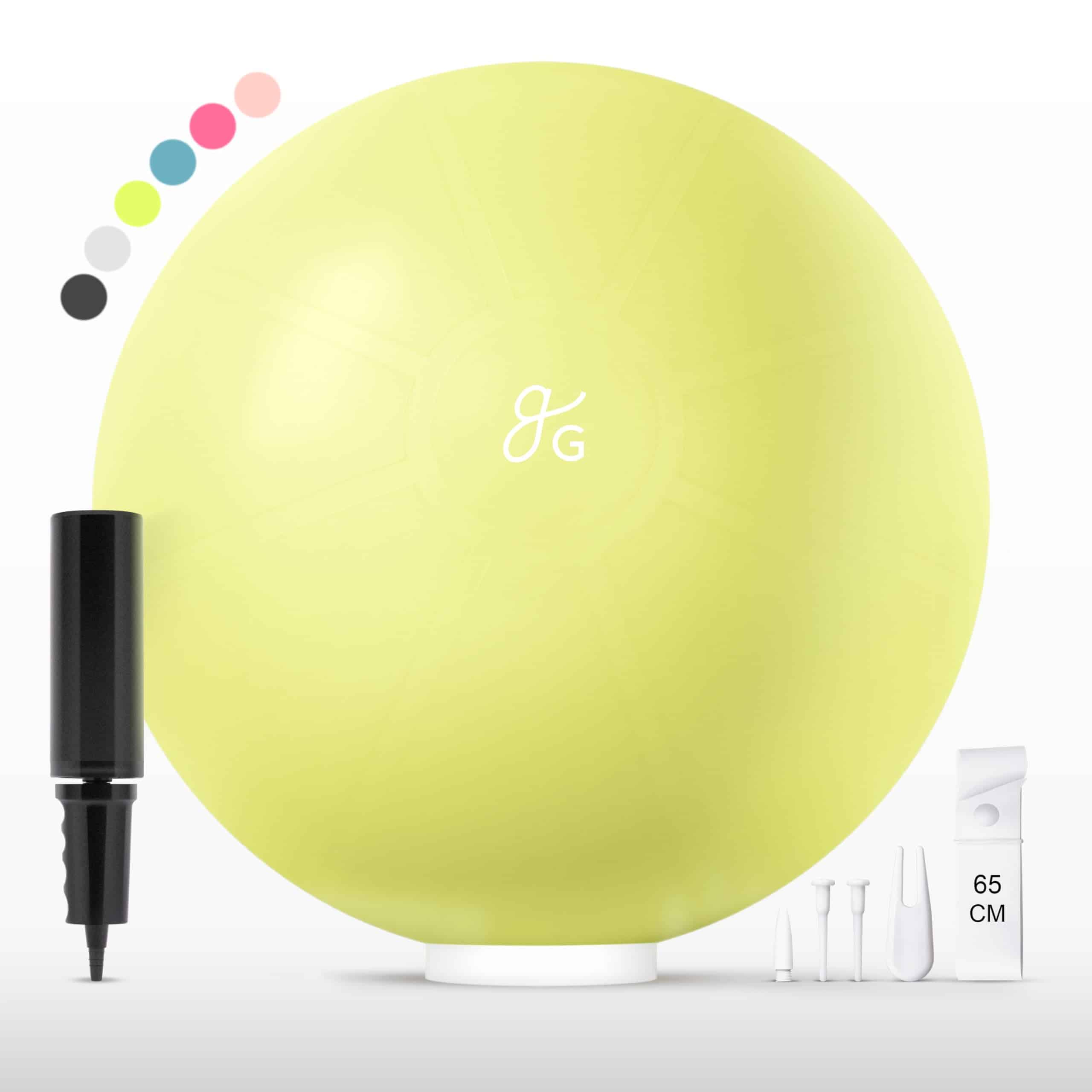 Pelota de Yoga Antiexplosión de 65cm Greater Goods para