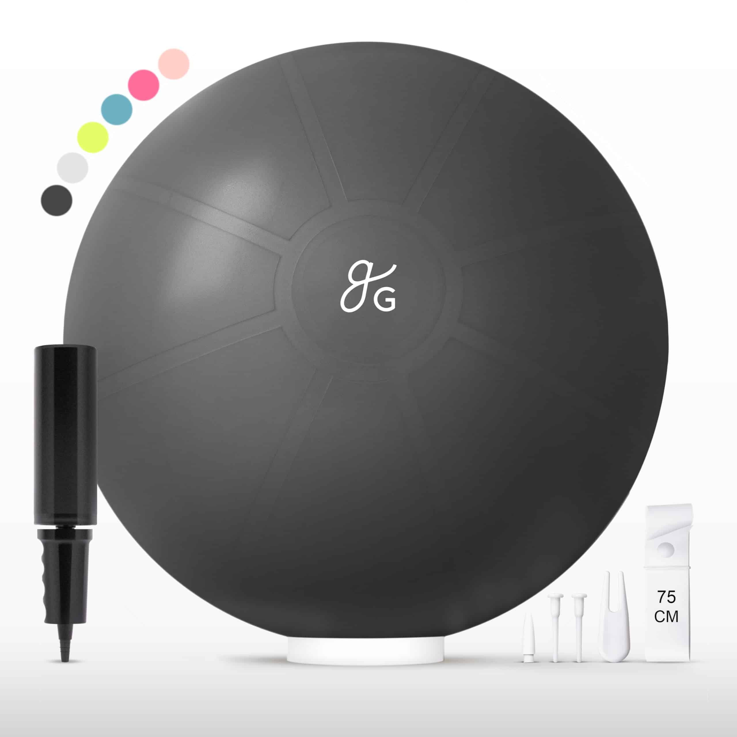 Greater Goods Pelota de Yoga 75cm Anti-Burst para Pilates,