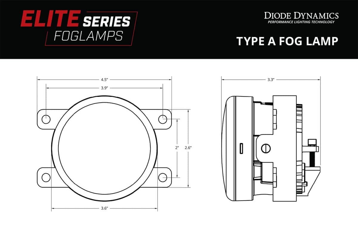 Lámparas de niebla de la Serie Elite Diode Dynamics Tipo A - Imagen 9