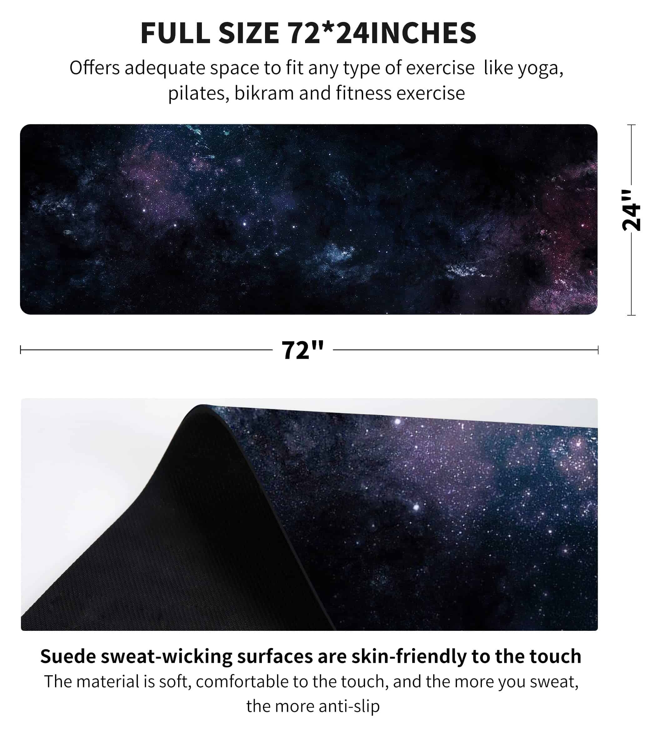 Tapete de Yoga para Viaje nuveti - 1/16 pulgadas de Grosor, - Imagen 3