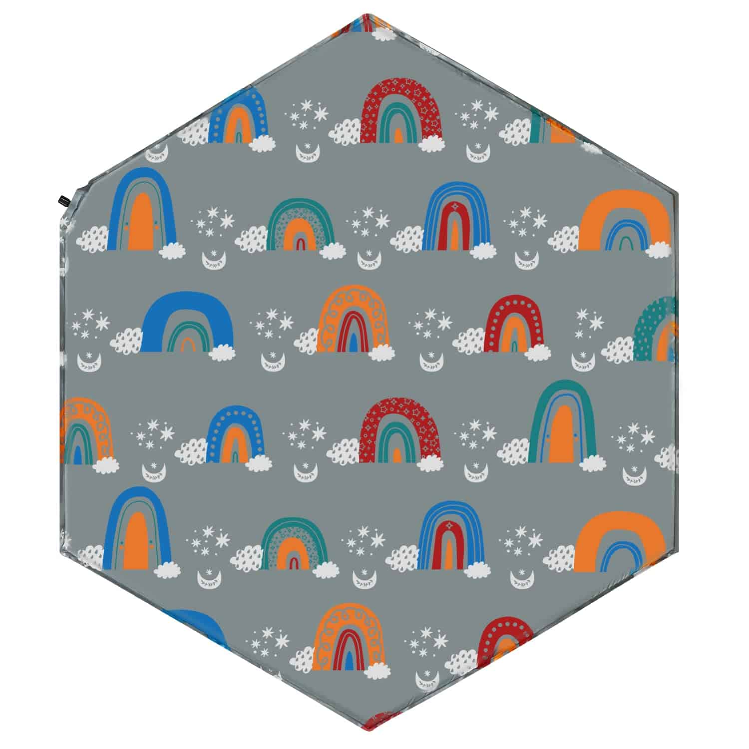 Tapete para corralito hexagonal Hoybell, -Rainbow