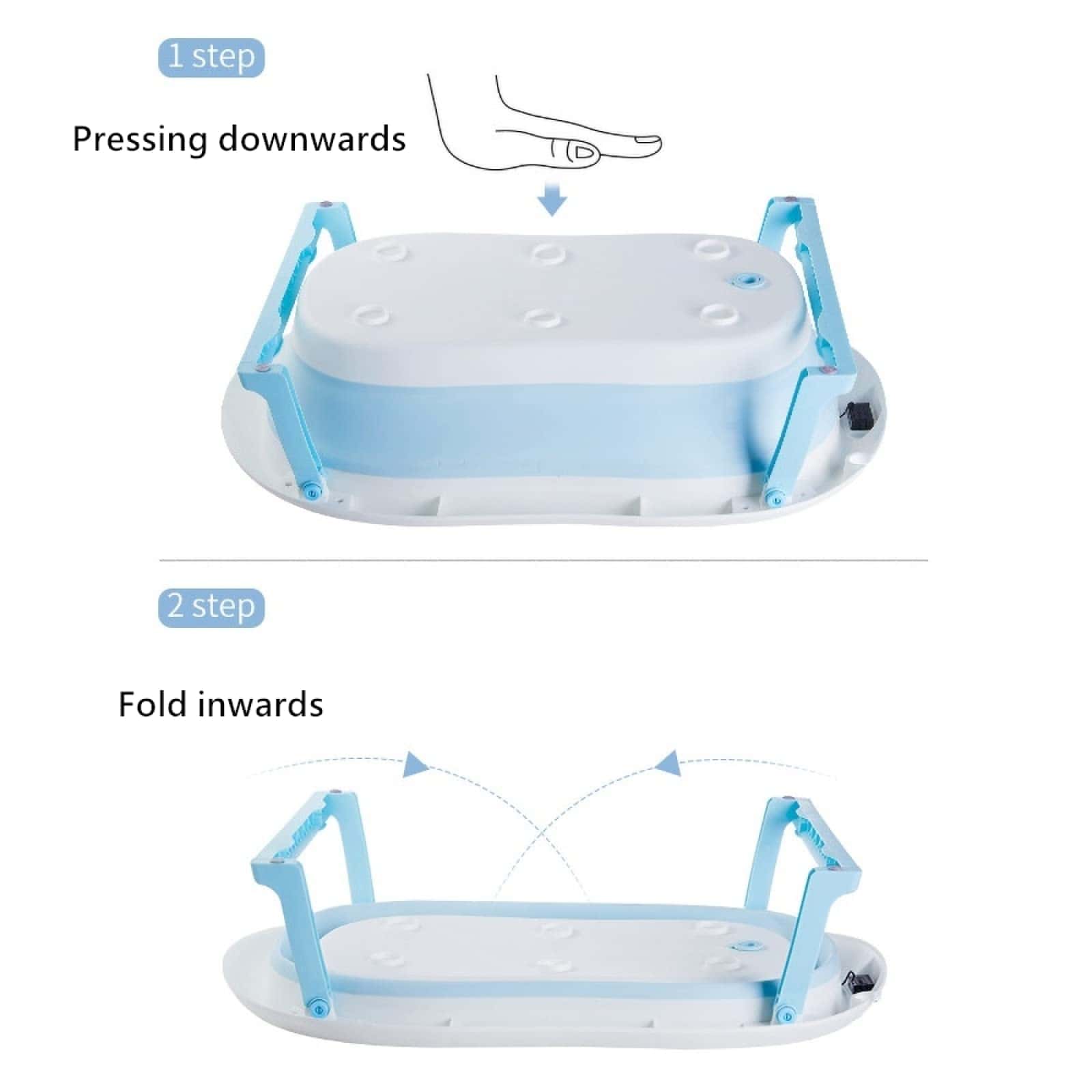 Tina de baño plegable para bebé, tina para recién nacidos - Imagen 7