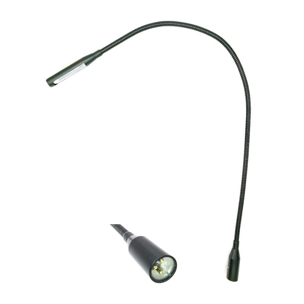 Lámpara LED de cuello de ganso XLR de 24 pulgadas 2 vatios
