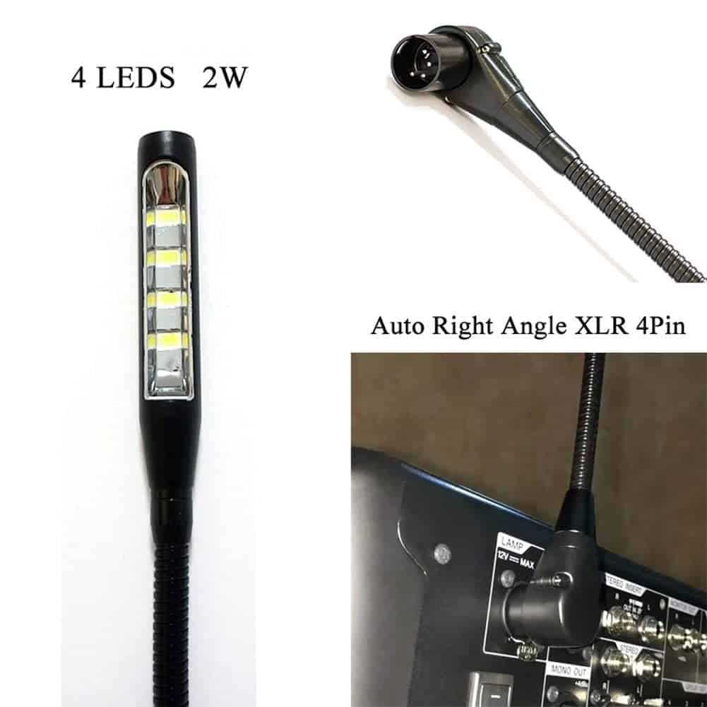 Lámpara LED de cuello de ganso de 24 pulgadas y 2 vatios - Imagen 5