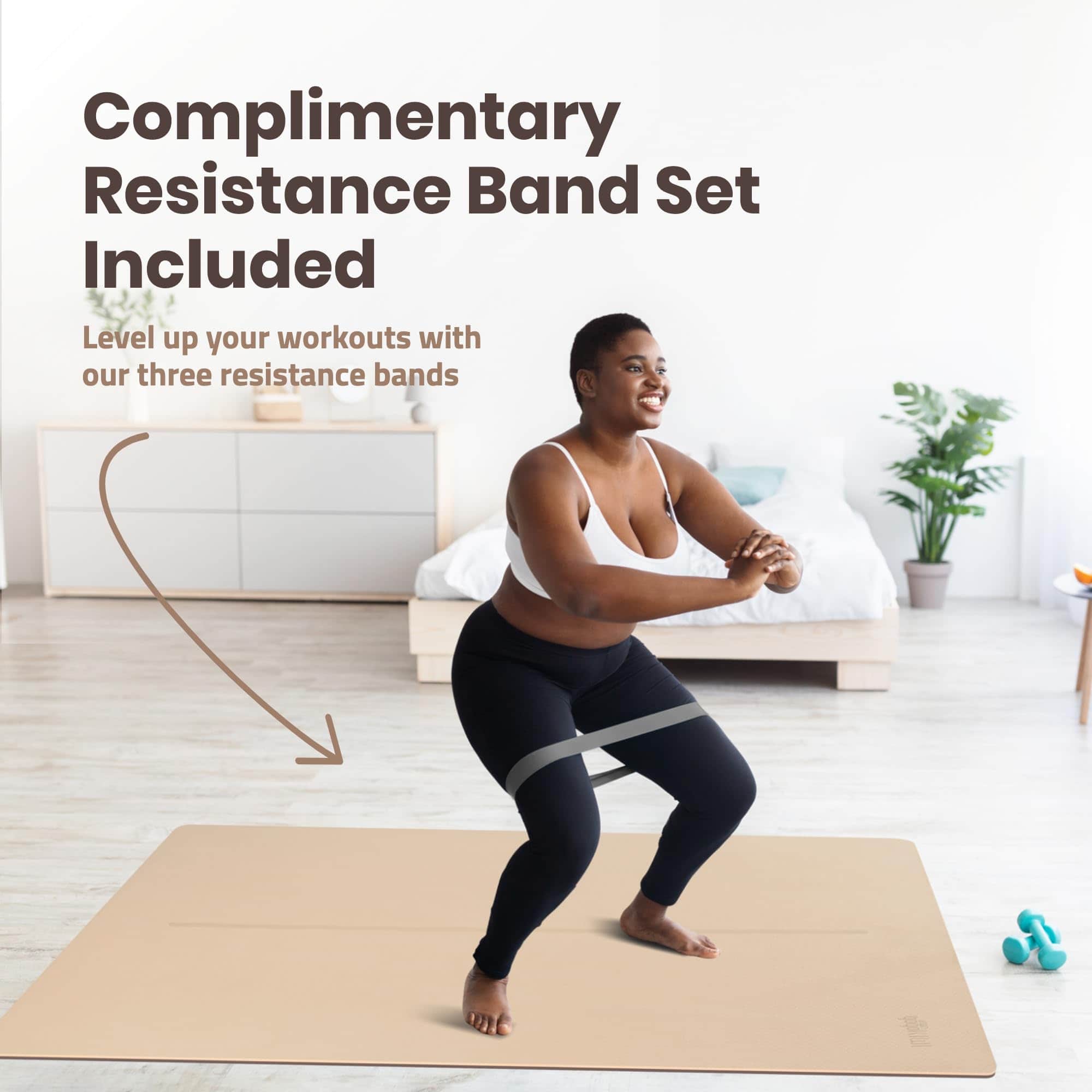 Tapete de Yoga Grande Gogokiwi (6'x4') -Neutral Nature - Imagen 5