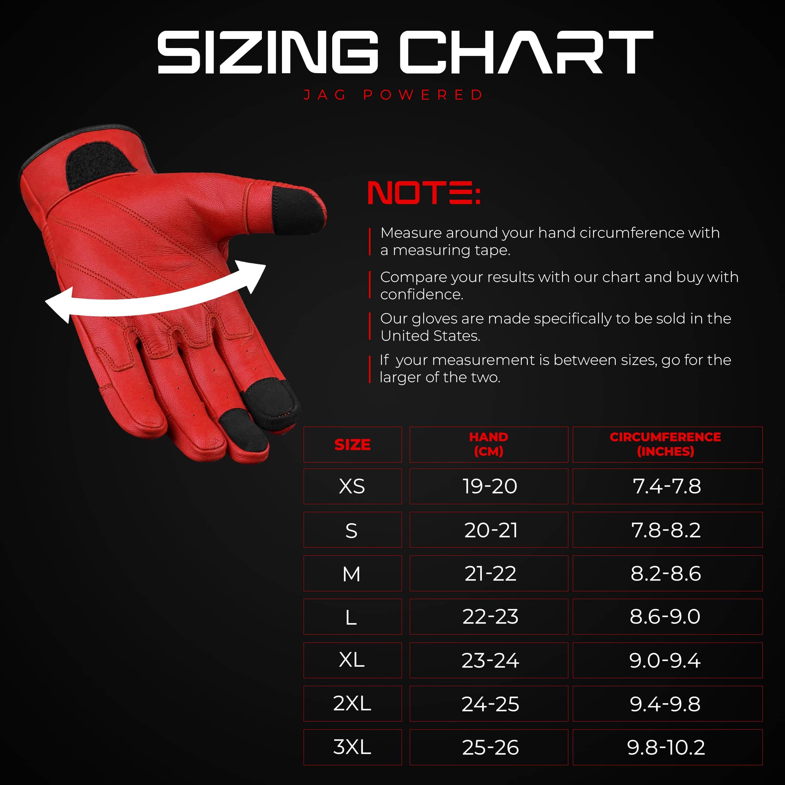 Guantes J.A.G. JAG para Motocicleta con Pantalla Táctil - - Imagen 4