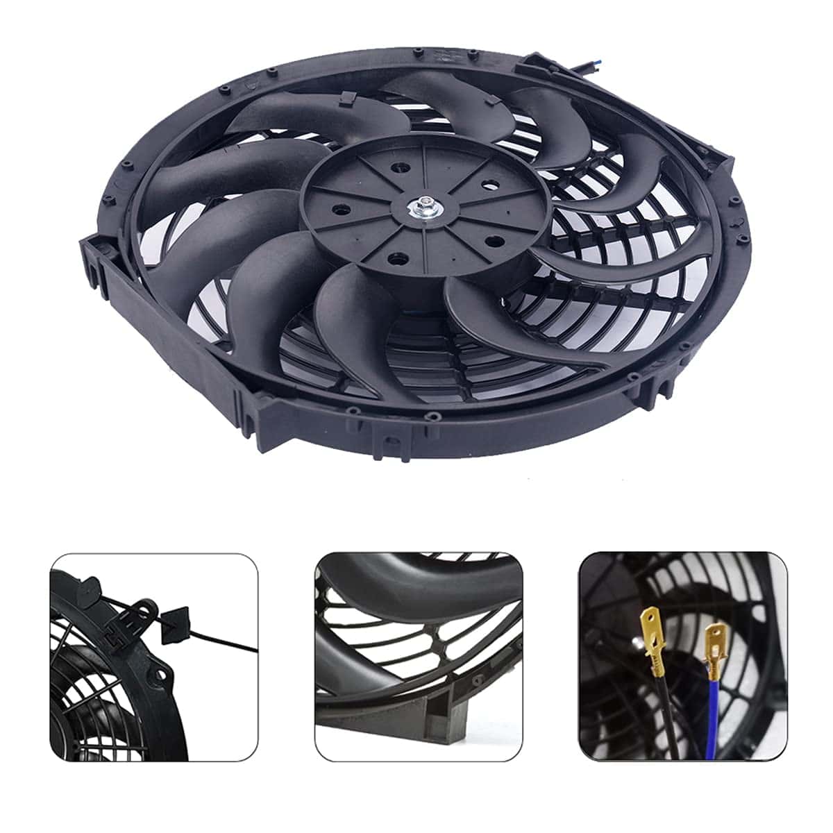 Ventilador de Radiador Eléctrico CTOCH de 12" Pulgadas 12V - Imagen 6