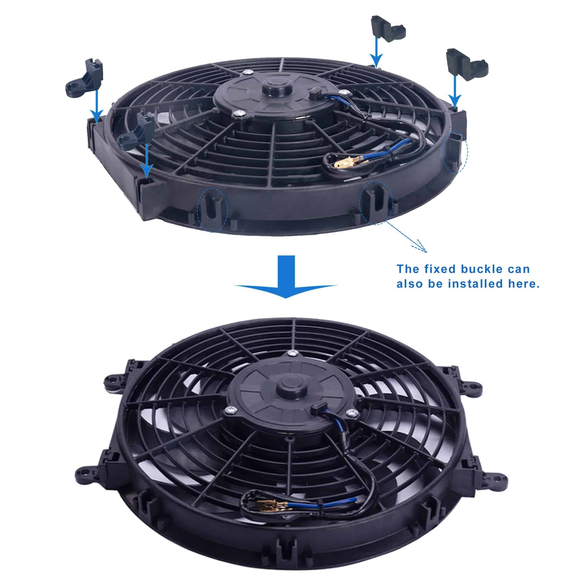 Ventilador de Radiador Eléctrico CTOCH de 12" Pulgadas 12V - Imagen 8
