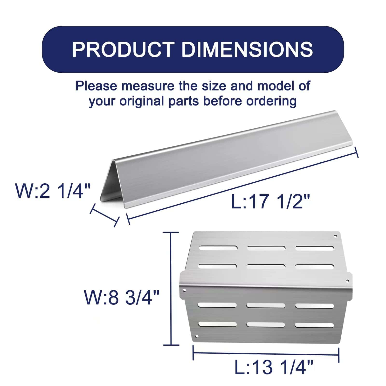 Meyafiny Grill Piezas de Repuesto 17.5" Barras Saborizantes - Imagen 3