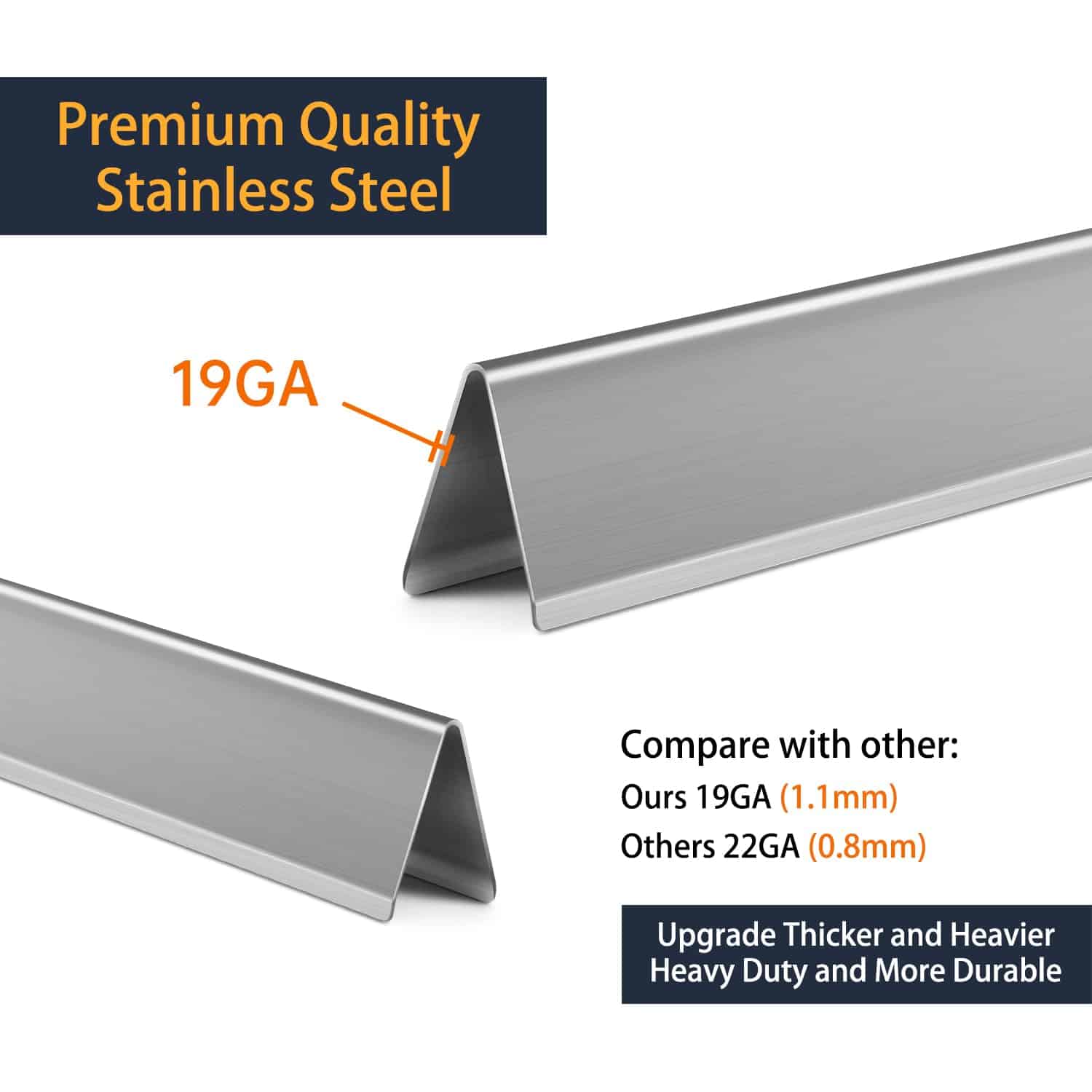 Meyafiny Grill Piezas de Repuesto 17.5" Barras Saborizantes - Imagen 4