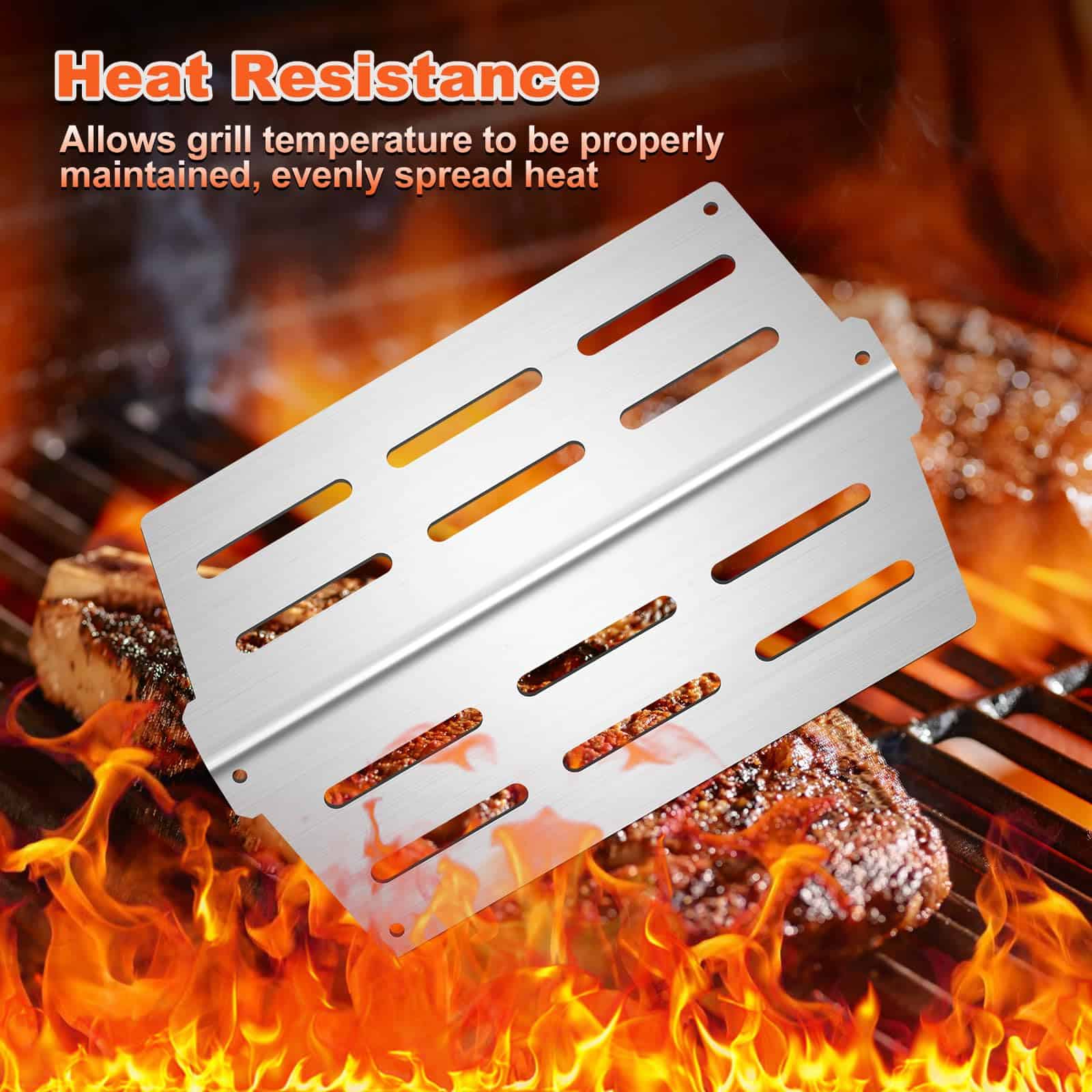 Meyafiny Grill Piezas de Repuesto 17.5" Barras Saborizantes - Imagen 6