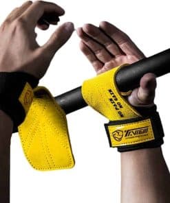 Ganchos y correas premium para levantamiento de pesas