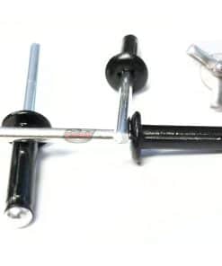 Remaches Pop Explorados Negros 3/16" Cabeza de Aluminio