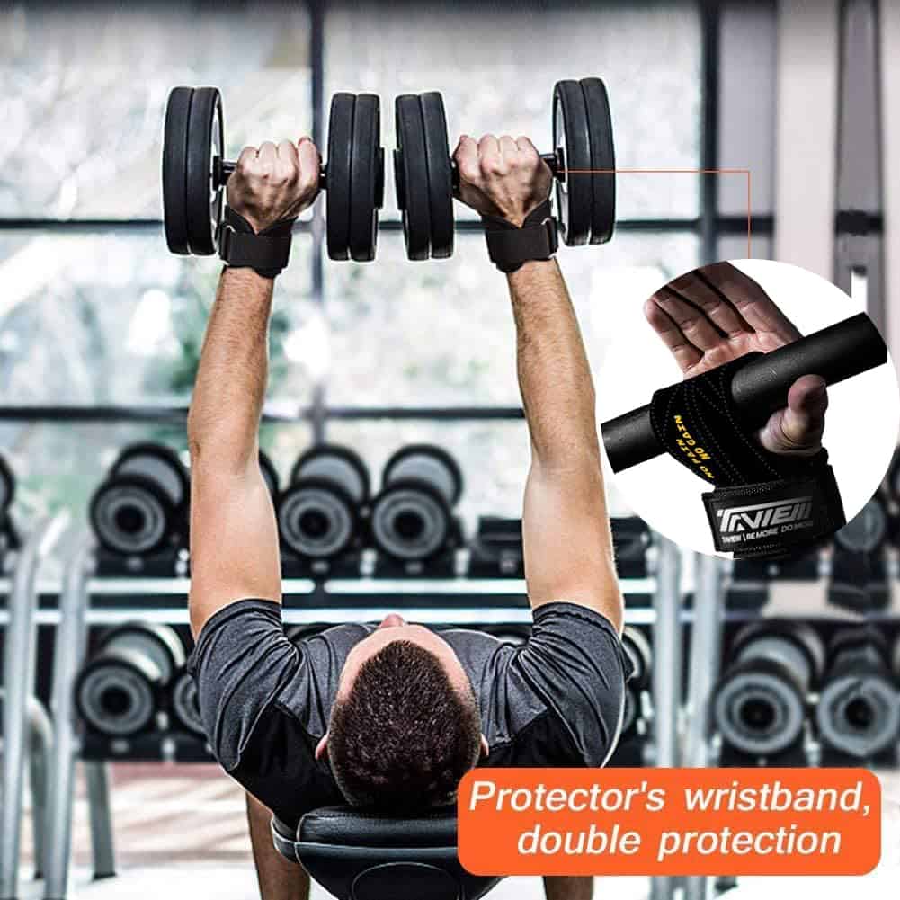 Correas de muñeca para levantamiento de pesas -negro - Imagen 6