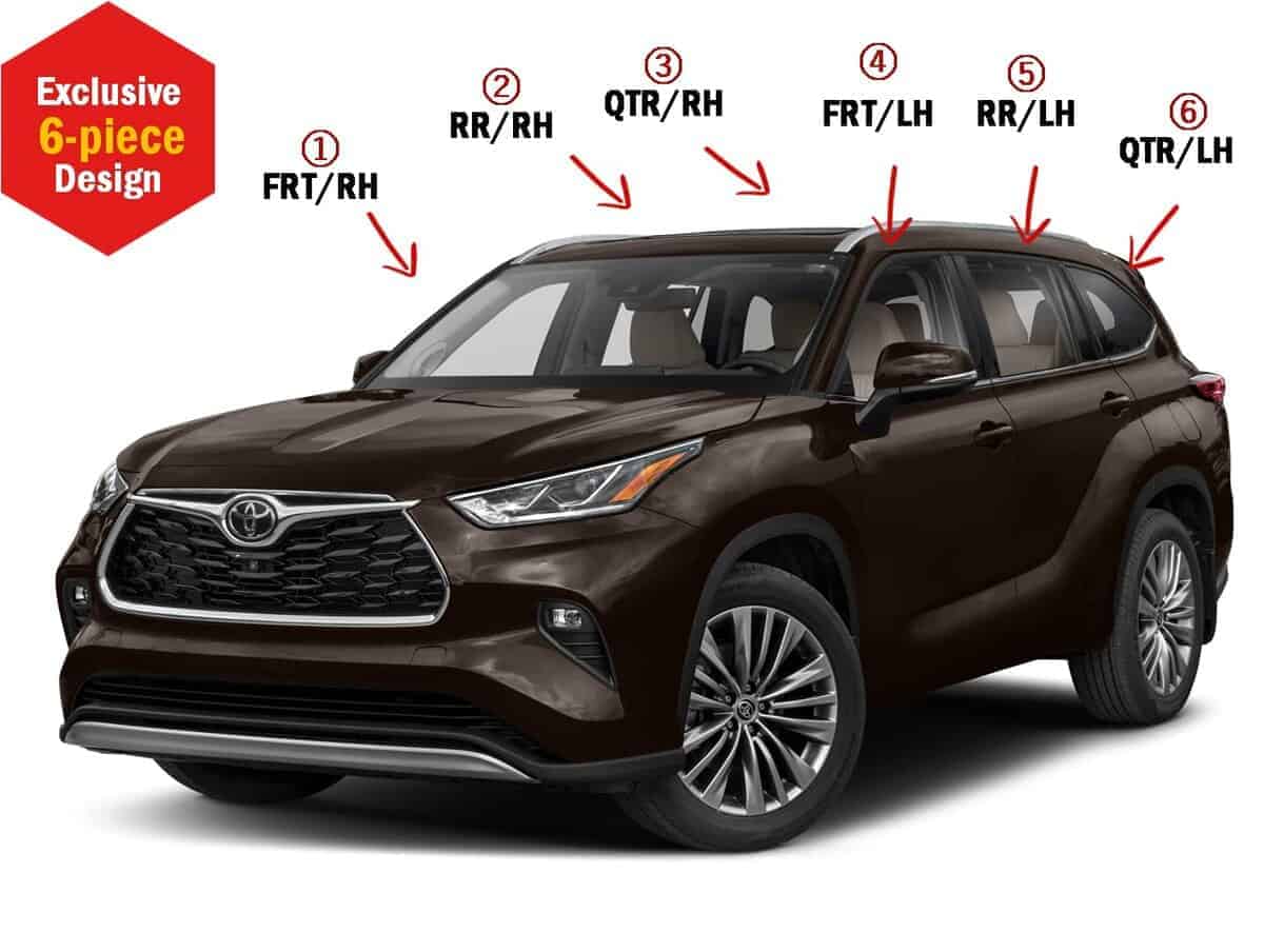 AUTOCLOVER Juegos de 6 deflectores de lluvia para ventanas - Imagen 4