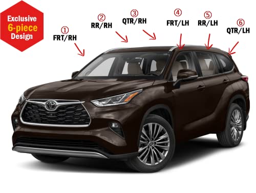 AUTOCLOVER Set de 6 Piezas de Guardabarros Ventanas con - Imagen 4