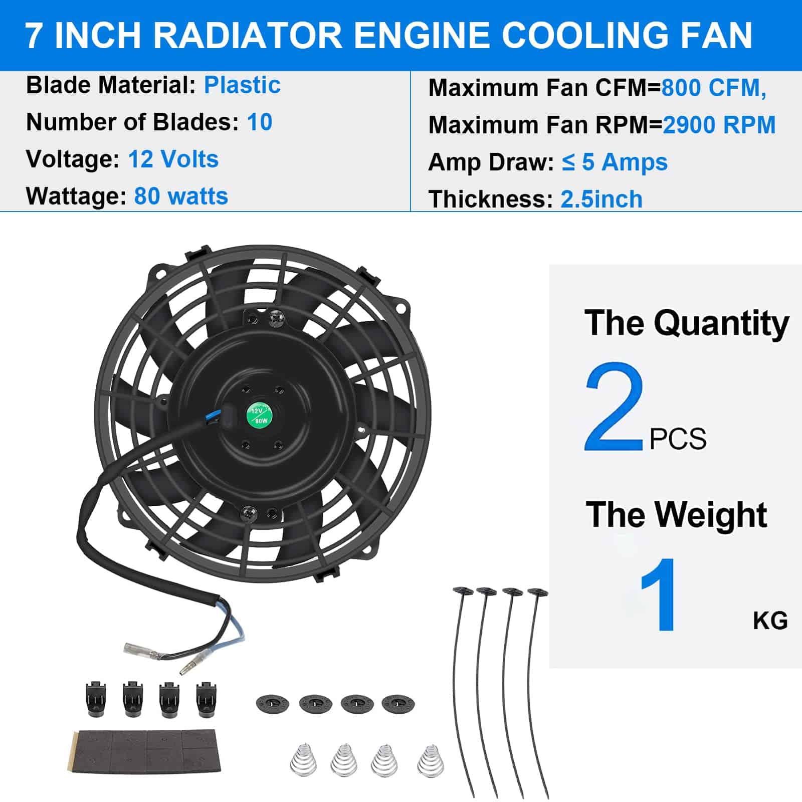 Ventilador eléctrico del radiador de refrigeración - Imagen 4