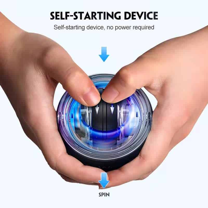 Entrenador de muñeca Power Ball, ejercitador de antebrazo, - Imagen 4