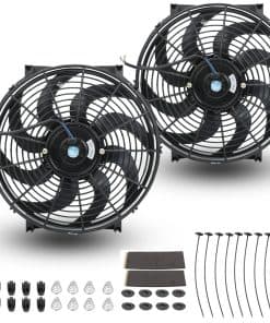 FSBCGT 2PCS 14 Pulgadas Universal Slim Ventilador de
