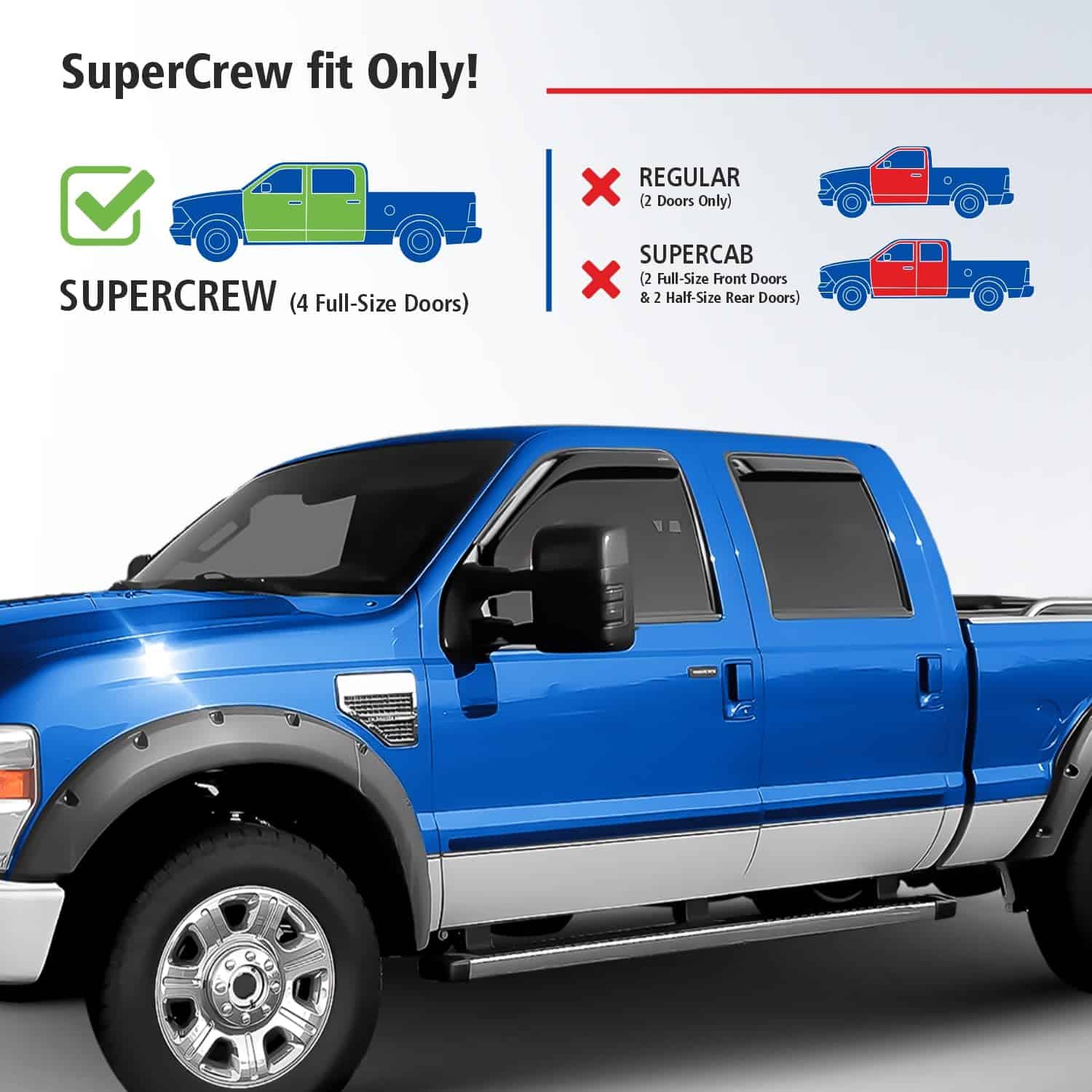 Deflectores de ventanas irrompibles Goodyear -Humo Premium - Imagen 4