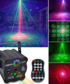Luces de Fiesta DJ Disco, Activadas por Sonido con Control