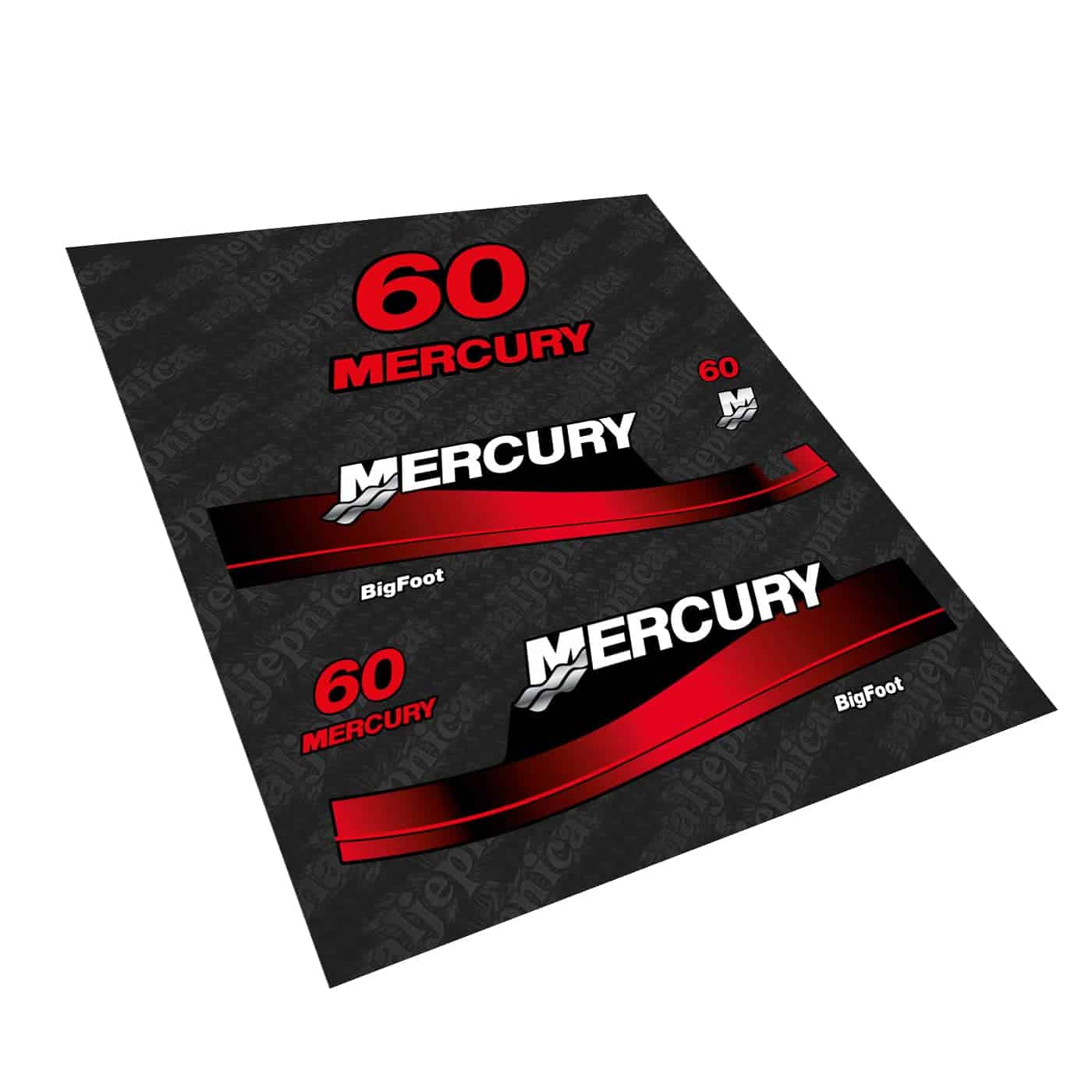 Conjunto de Calcomanías Postventa para Mercury 60 OW Big
