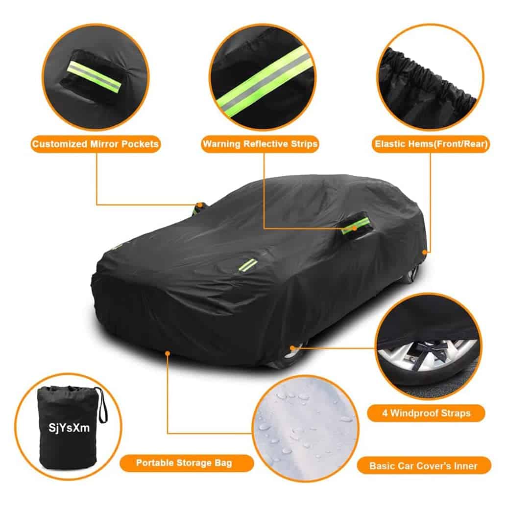 Cubierta de Coche Impermeable SjYsXm Compatible con - Imagen 4