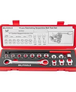 Juego de Herramientas de Correa Serpentina Universal de 15