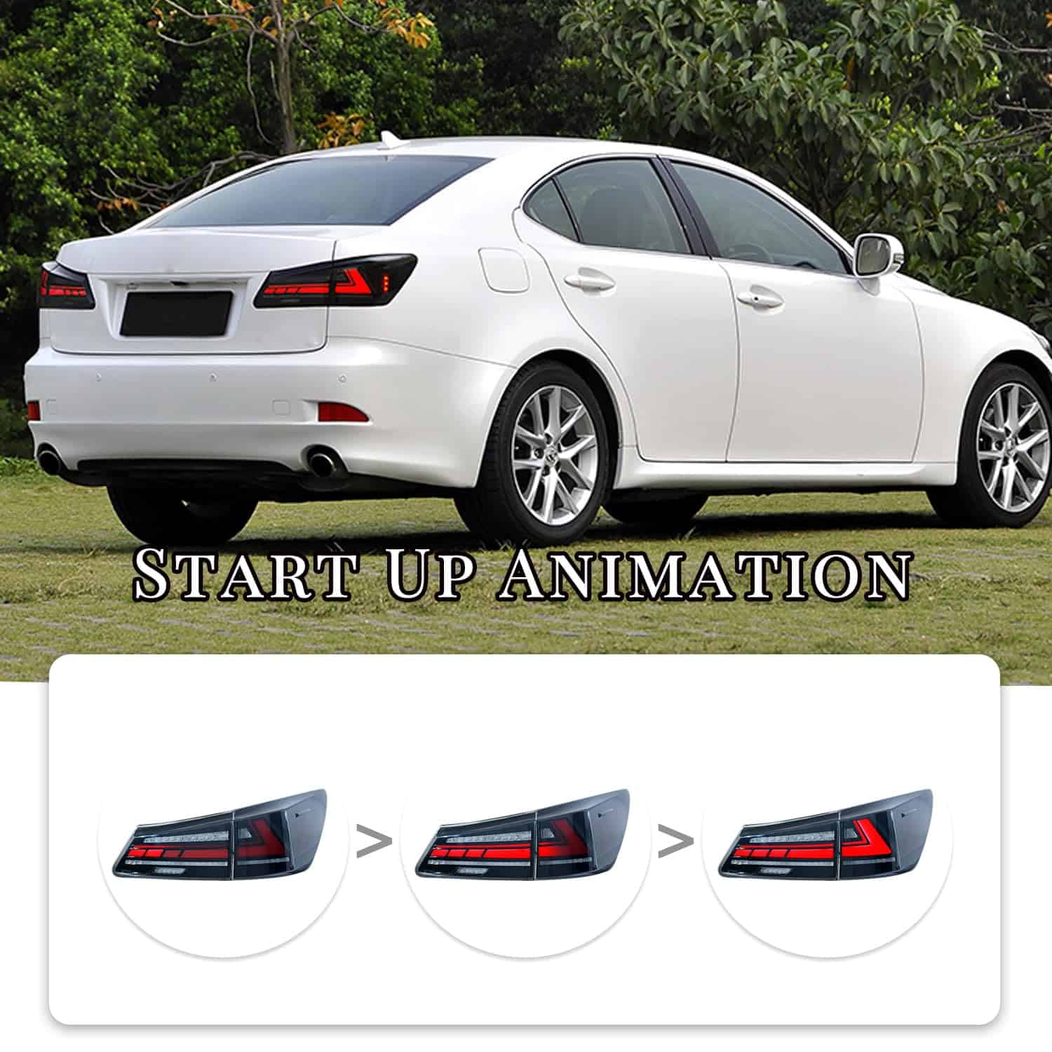 HCMOTIONZ Conjunto de luces traseras para Lexus - Imagen 5